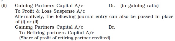 Reconstitution of a Partnership Firm : Retirement/Death of a Partner Chapter Notes | Accountancy Class 12 - Commerce