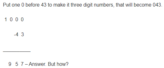 Worksheet Solutions: Subtraction | Improve Your Calculations: Vedic Maths (English) - Class 6