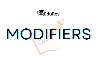 What Are Modifiers? | English for ACT