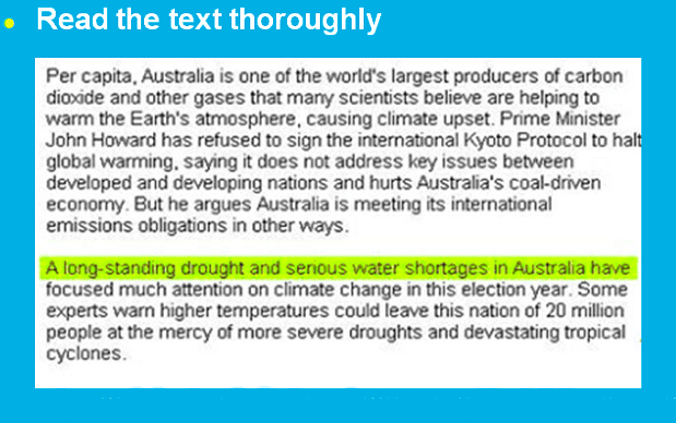 PTE Reading Multiple Choice Choose Single Answer Strategy