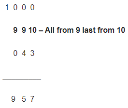 Worksheet Solutions: Subtraction | Improve Your Calculations: Vedic Maths (English) - Class 6