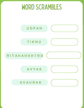Worksheet: Adi Parva - Birth of Heroes - 1 | Mahabharat Tales: The Battle of Good and Evil - Class 6