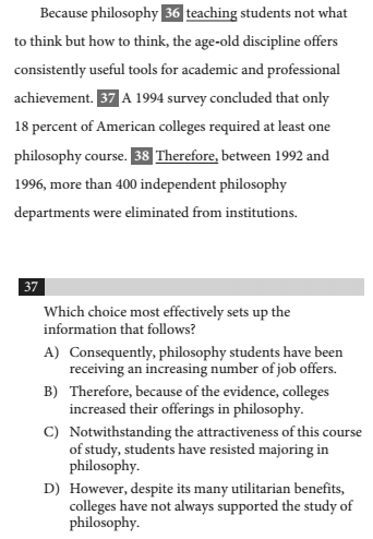 Transition Questions on SAT Writing: Tips and Examples | Reading and Writing for Digital SAT