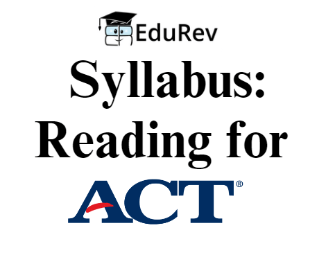Syllabus: Reading for ACT | Reading for ACT