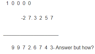 Worksheet Solutions: Subtraction | Improve Your Calculations: Vedic Maths (English) - Class 6