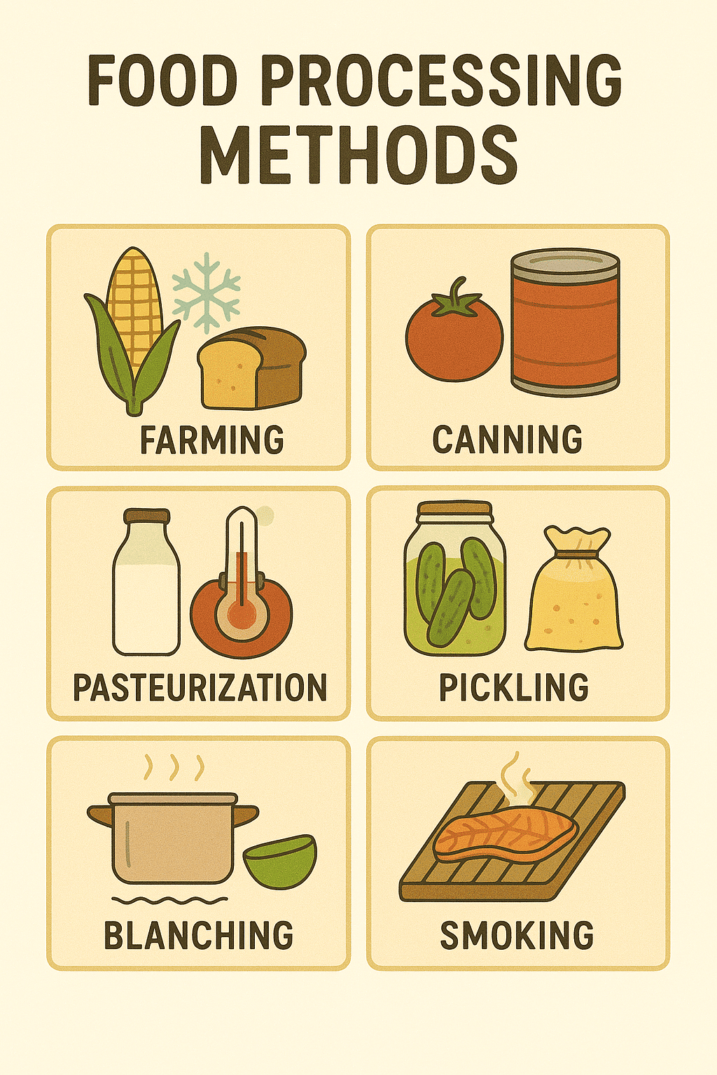 Food Processing Chapter Notes | Natural Science and Technology (Grade 6-A)
