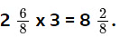 Multiply mixed numbers by an integer | Year 6 Mathematics
