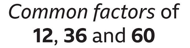 What is a Common Factor? - Year 7