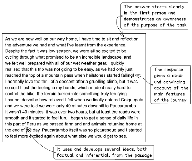 Question 3 Demo Answer: Journal | English Language for GCSE/IGCSE - Class 10