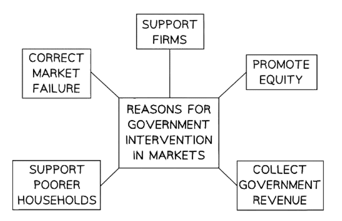 Reasons for government taxation in mixed economic systems