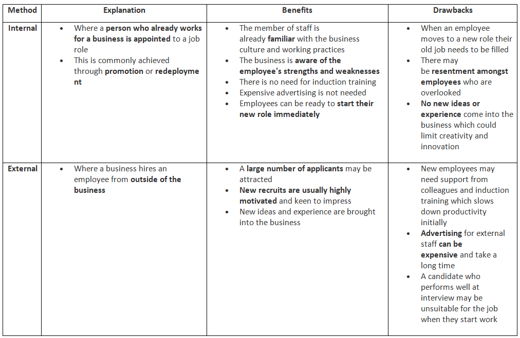 Recruitment Methods | Business Studies for GCSE/IGCSE - Class 10