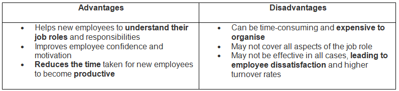 Types of Training | Business Studies for GCSE/IGCSE - Class 10