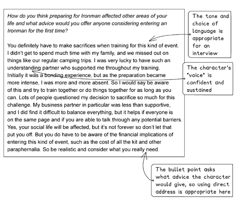 Question 3 Demo Answer: Interview | English Language for GCSE/IGCSE - Class 10