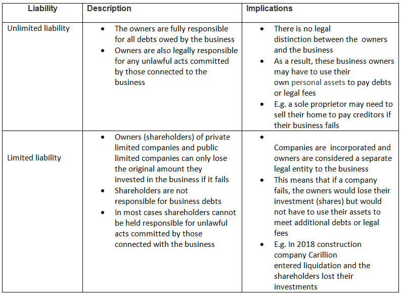 The Main Types of Ownership | Business Studies for GCSE/IGCSE - Year 11