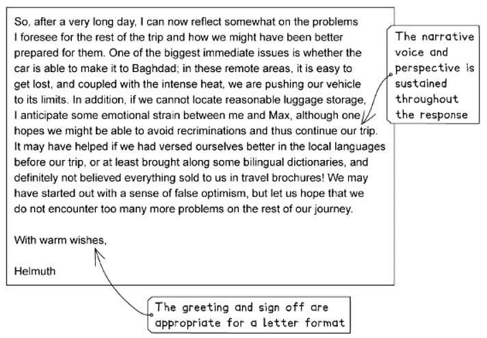 Question 3 Demo Answer: Letter | English Language for GCSE/IGCSE - Year 11