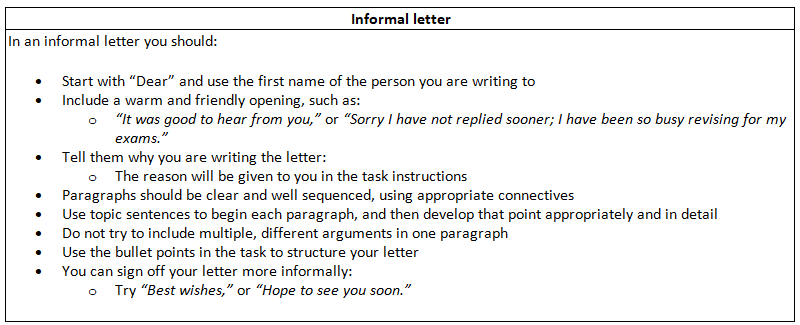 Question 1 Directed Writing: How to Write a Letter | English Language for GCSE/IGCSE - Class 10