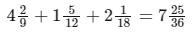 Addition and Subtraction of Fractions - Year 7