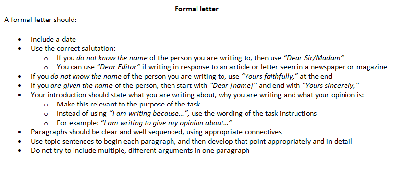 Question 1 Directed Writing: How to Write a Letter | English Language for GCSE/IGCSE - Class 10