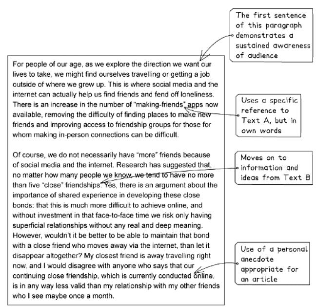 Question 1 Demo Answer: Article | English Language for GCSE/IGCSE - Class 10