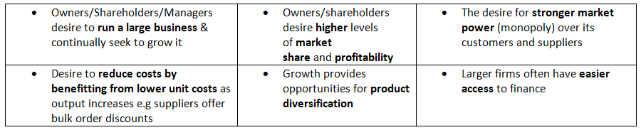 Types of Business Growth | Business Studies for GCSE/IGCSE - Class 10