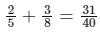 Addition and Subtraction of Fractions - Year 7