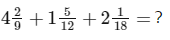 Addition and Subtraction of Fractions - Year 7