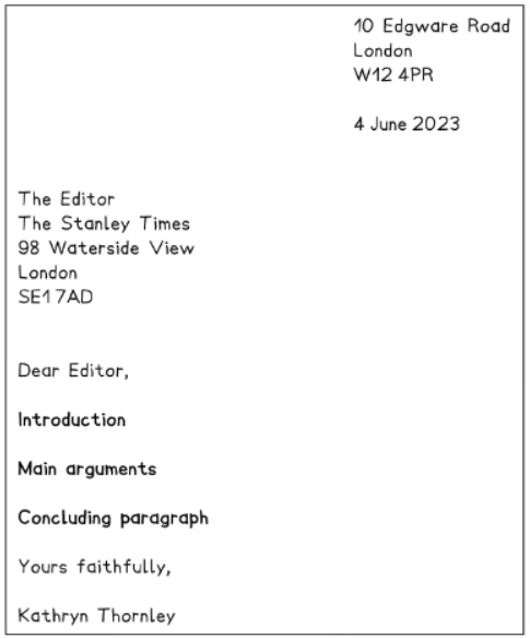 Question 1 Directed Writing: How to Write a Letter | English Language for GCSE/IGCSE - Class 10