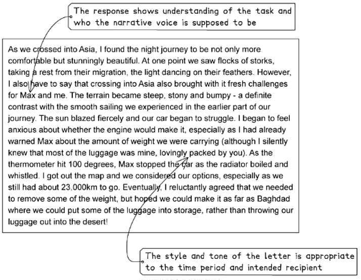 Question 3 Demo Answer: Letter | English Language for GCSE/IGCSE - Year 11
