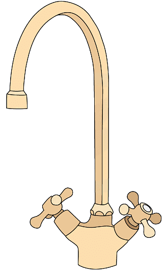 Brass is used extensively in modern kitchen and bathroom fittings