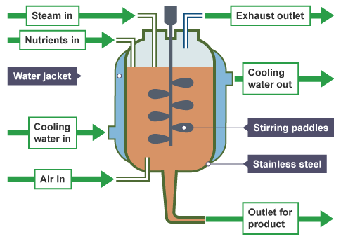 Diagram of a fermenter