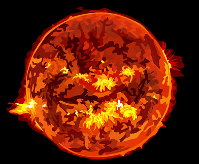 Our Sun (Image courtesy of NASA)