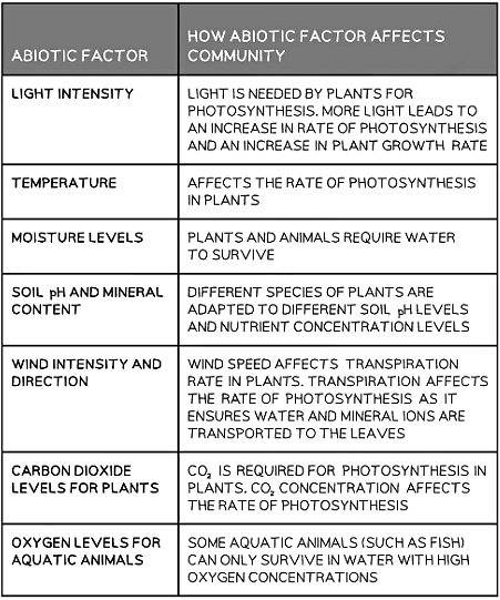 Abiotic and Biotic Factors - Biology for Grade 10 PDF Download