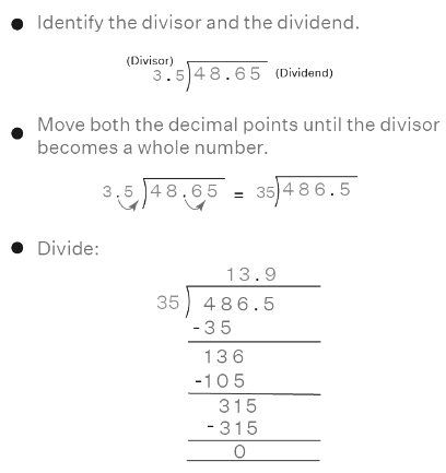 Dividing Decimals by Decimals