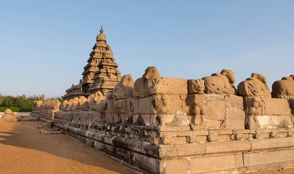 The Shore Temple by Pallavas