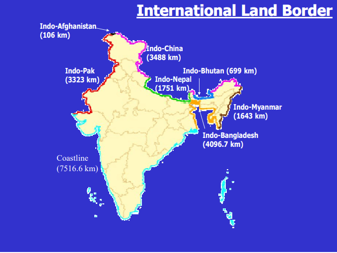 भारतीय भौगोलिक विस्तार और सीमाएँ | यूपीएससी सीएसई के लिए भूगोल (Geography) - UPSC