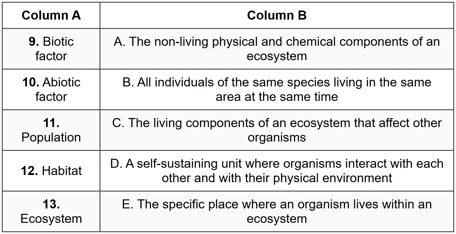 A3: MATCH COLUMN A TO COLUMN B