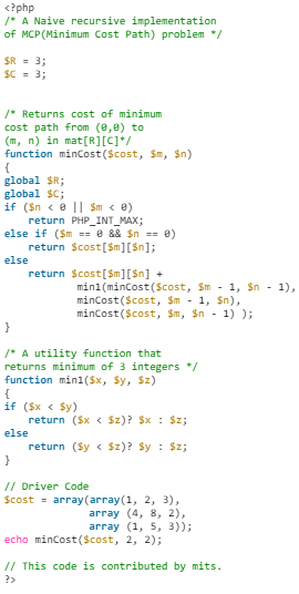 Min Cost Path | Algorithms - Computer Science Engineering (CSE)