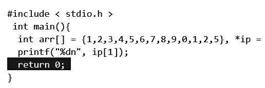 Previous Year Questions: Array and Pointer | Programming and Data Structures - Computer Science Engineering (CSE)