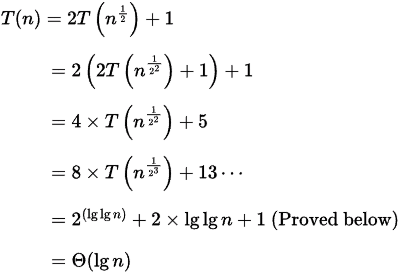 Previous Year Questions: Recurrence Relation | Algorithms - Computer Science Engineering (CSE)