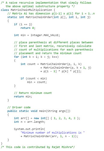 Matrix Chain Multiplication | Algorithms - Computer Science Engineering (CSE)