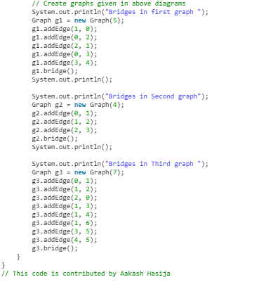 Bridges in a graph | Algorithms - Computer Science Engineering (CSE)