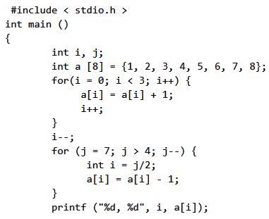 Previous Year Questions: Array and Pointer | Programming and Data Structures - Computer Science Engineering (CSE)