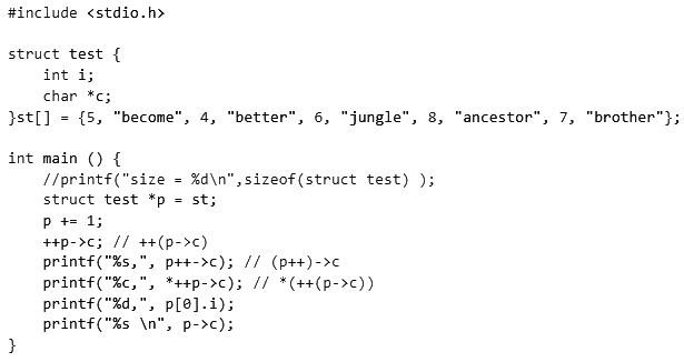 Previous Year Questions: Array and Pointer | Programming and Data Structures - Computer Science Engineering (CSE)