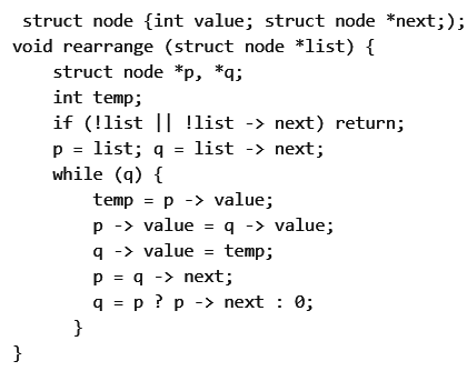 Previous Year Question: Link List | Programming and Data Structures - Computer Science Engineering (CSE)