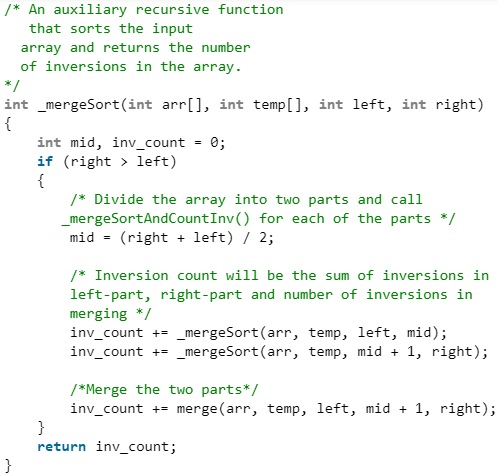 Count Inversions in Array | Algorithms - Computer Science Engineering (CSE)