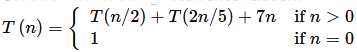 Previous Year Questions: Recurrence Relation | Algorithms - Computer Science Engineering (CSE)