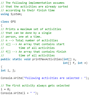 Activity Selection Problem - Computer Science Engineering (CSE)