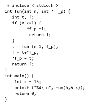 Previous Year Questions: Function | Programming and Data Structures - Computer Science Engineering (CSE)