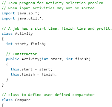 Activity Selection Problem - Computer Science Engineering (CSE)