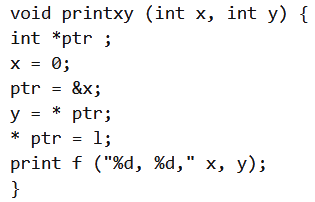 Previous Year Questions: Array and Pointer | Programming and Data Structures - Computer Science Engineering (CSE)